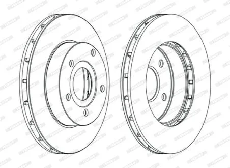 Диск гальмівний FERODO DDF1169C