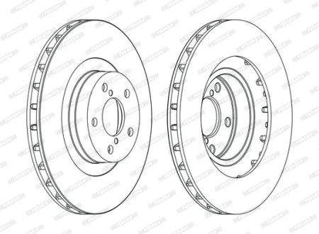 Тормозной диск FERODO DDF1175C
