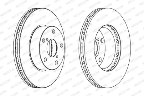 Гальмівний диск FERODO DDF1216C