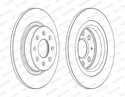 Диск тормозной FERODO DDF1299C