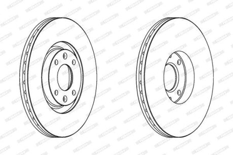 Гальмівний диск FERODO DDF1442C