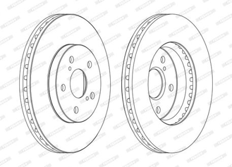 Тормозной диск FERODO DDF1446C