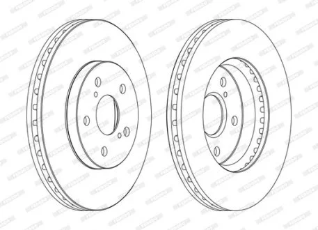 Тормозной диск FERODO DDF1446C