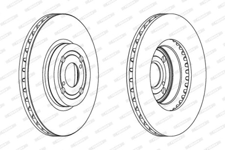Тормозной диск FERODO DDF1461C