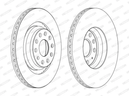 Диск тормозной FERODO DDF1503C