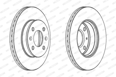 Гальмівний диск FERODO DDF1529C