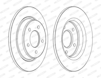 Диск тормозной FERODO DDF1546C