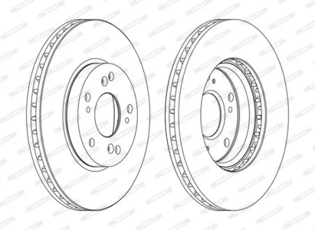 Тормозной диск FERODO DDF1557C