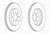 Тормозной диск FERODO DDF1610C (фото 2)