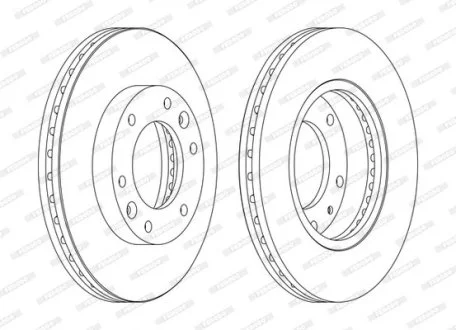 Диск гальмівний FERODO DDF1612C