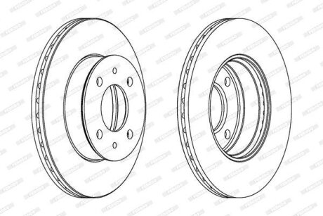 Диск гальмівний FERODO DDF1632C