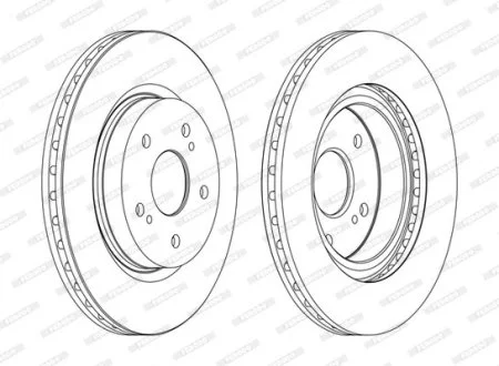Тормозной диск FERODO DDF1635C
