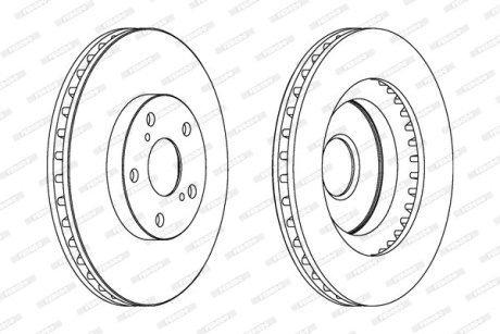 Диск тормозной FERODO DDF1646C