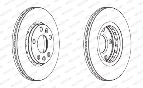 Тормозной диск FERODO DDF1728C