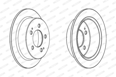 Диск тормозной FERODO DDF1753C