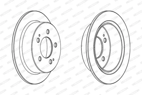 Диск тормозной FERODO DDF1753C