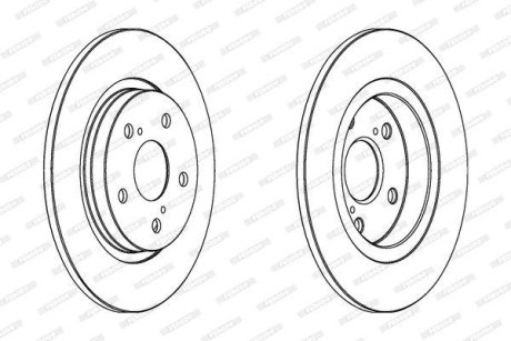 Тормозной диск FERODO DDF1755C