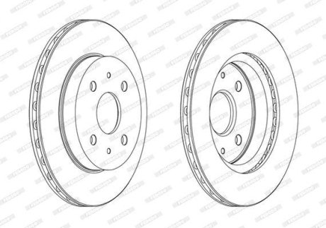 Диск тормозной FERODO DDF1774C
