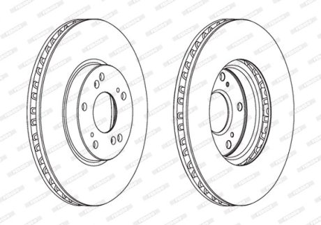 Диск тормозной FERODO DDF1775C