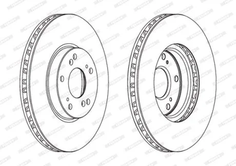 Диск тормозной FERODO DDF1775C
