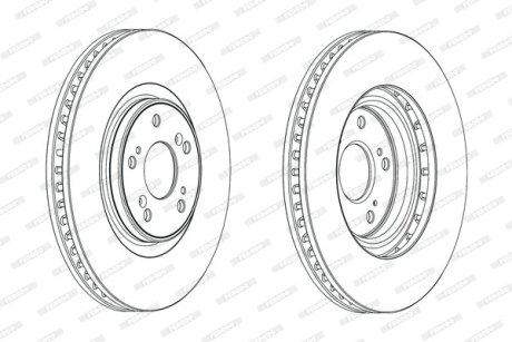 Тормозной диск FERODO DDF1777C-1