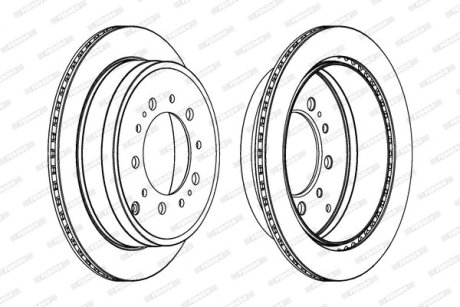 Тормозной диск FERODO DDF1799C-1