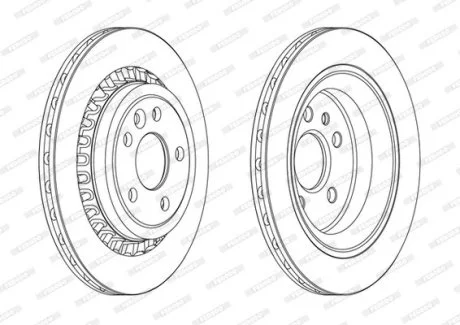Диск тормозной FERODO DDF1802C