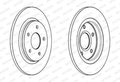 Тормозной диск FERODO DDF1808C