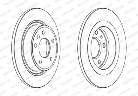 Гальмівний диск FERODO DDF1871C