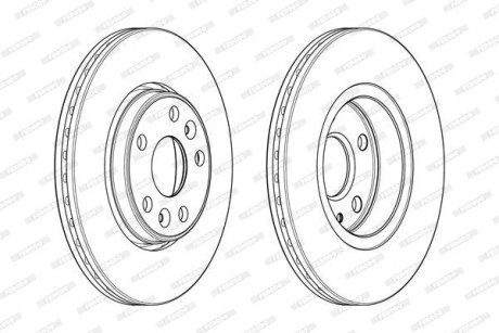 Тормозной диск FERODO DDF1978C