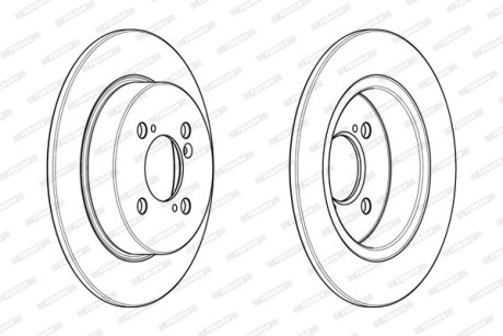 Диск тормозной FERODO DDF2071C