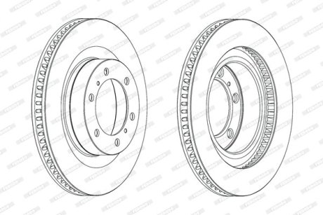 Тормозной диск FERODO DDF2093C-1