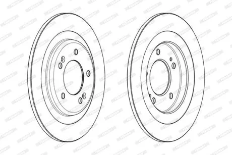 Диск тормозной FERODO DDF2200C