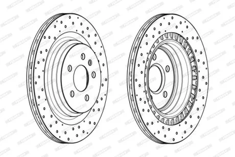 Диск тормозной FERODO DDF2205C