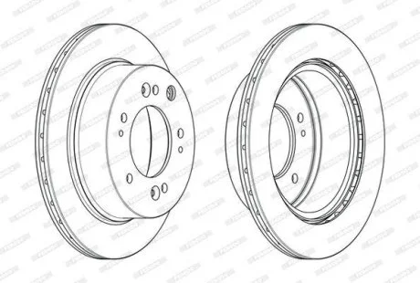 Диск тормозной FERODO DDF2285C