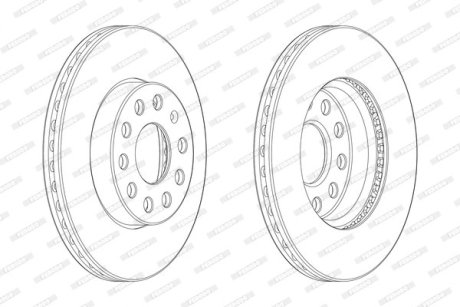 Тормозной диск FERODO DDF2400C-1