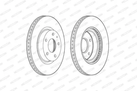 Диск тормозной FERODO DDF2465C