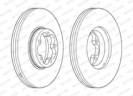 Диск тормозной FERODO DDF2468-1