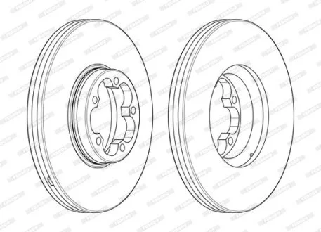 Диск тормозной FERODO DDF2468-1