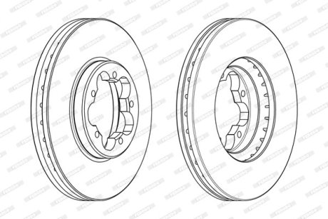 Диск тормозной FERODO DDF2469