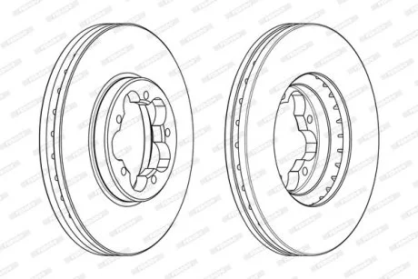 Диск тормозной FERODO DDF2469