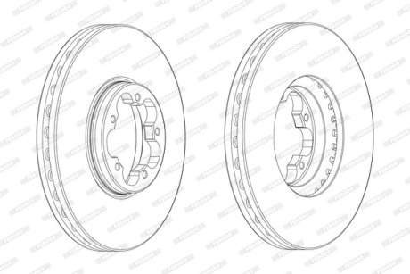 Тормозной диск FERODO DDF2470-1