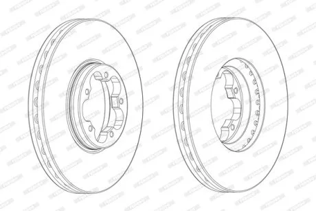 Тормозной диск FERODO DDF2470-1