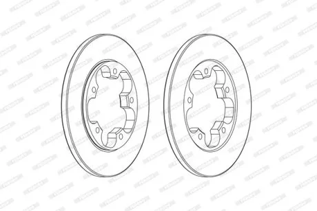 Диск тормозной FERODO DDF2484C