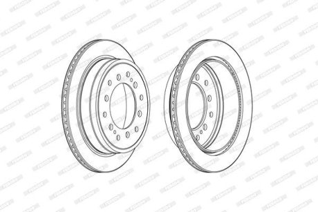 Тормозной диск FERODO DDF2505C
