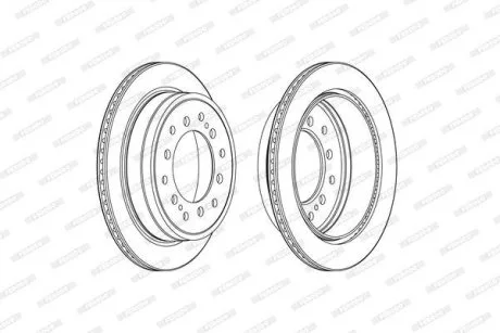 Тормозной диск FERODO DDF2505C