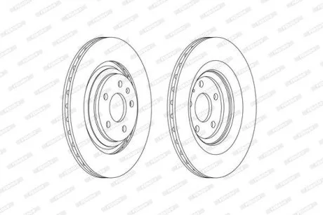 Диск тормозной FERODO DDF2546C