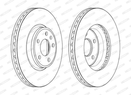 Диск тормозной FERODO DDF2596C-1