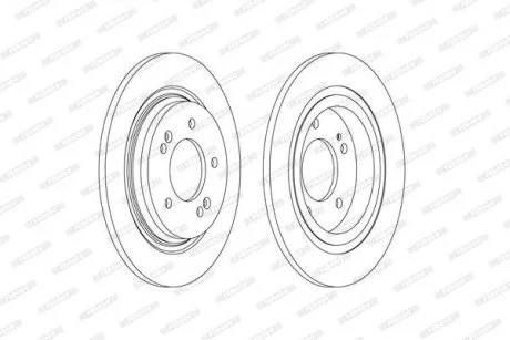 Диск тормозной FERODO DDF2604C