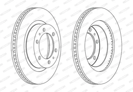 Диск тормозной FERODO DDF2606C